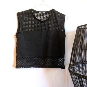 Zara sheer top.